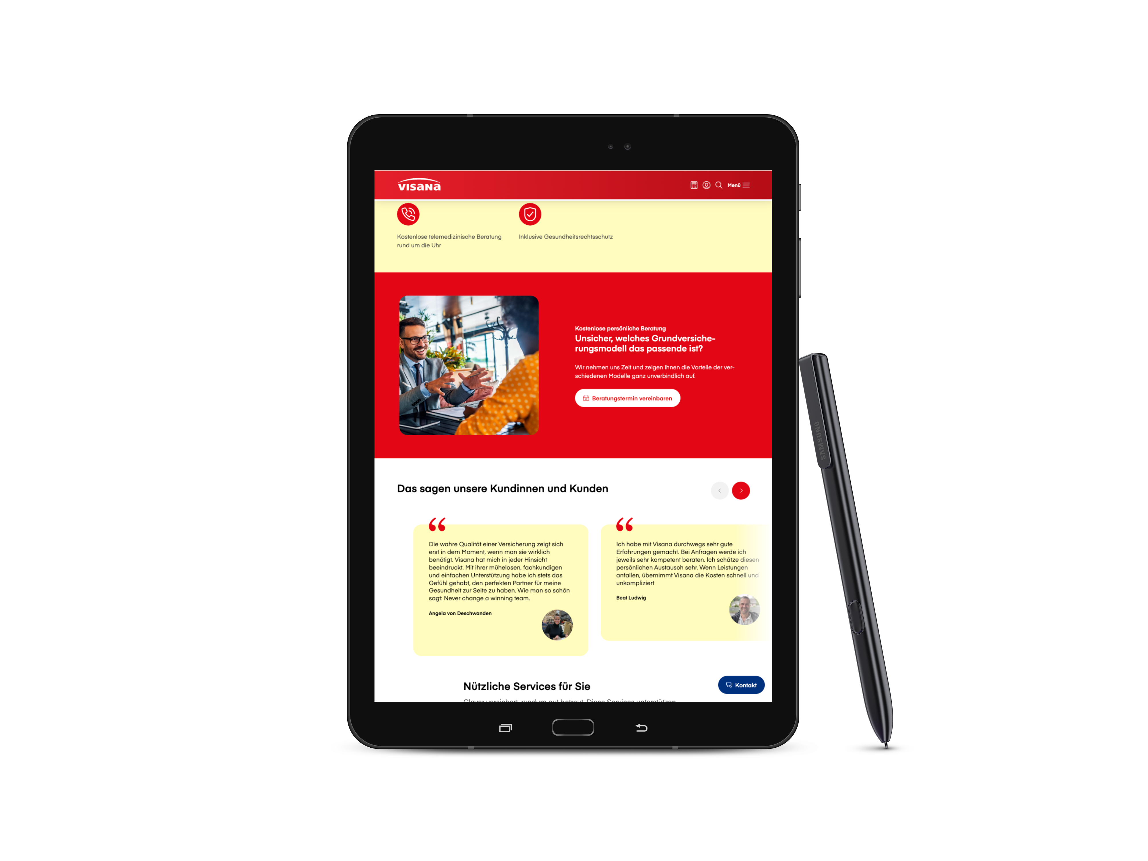 Mockup Tablet Visana